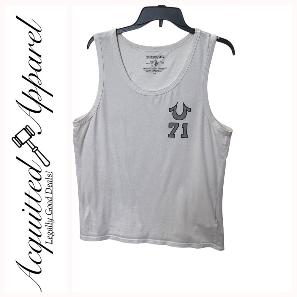 True Religion U 71 White Tank Top